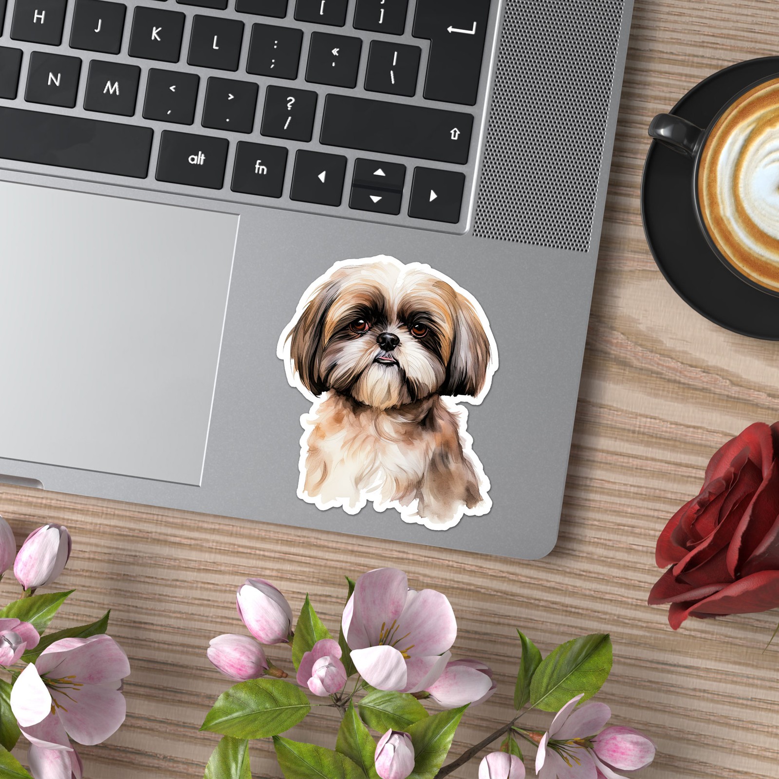 Shih Tzu Dog – Vinyl Decal Sticker – Car Window Laptop – ebn11384