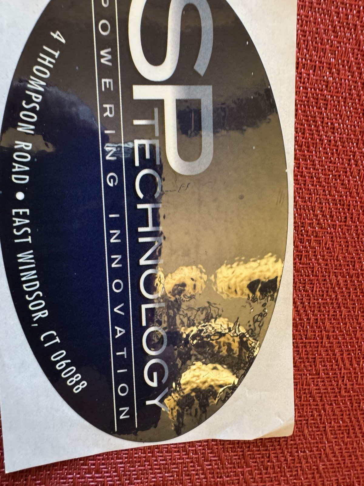 SP TECHNOLOGY LIGHTING Consultant Supplier East Windsor Connecticut Sticker