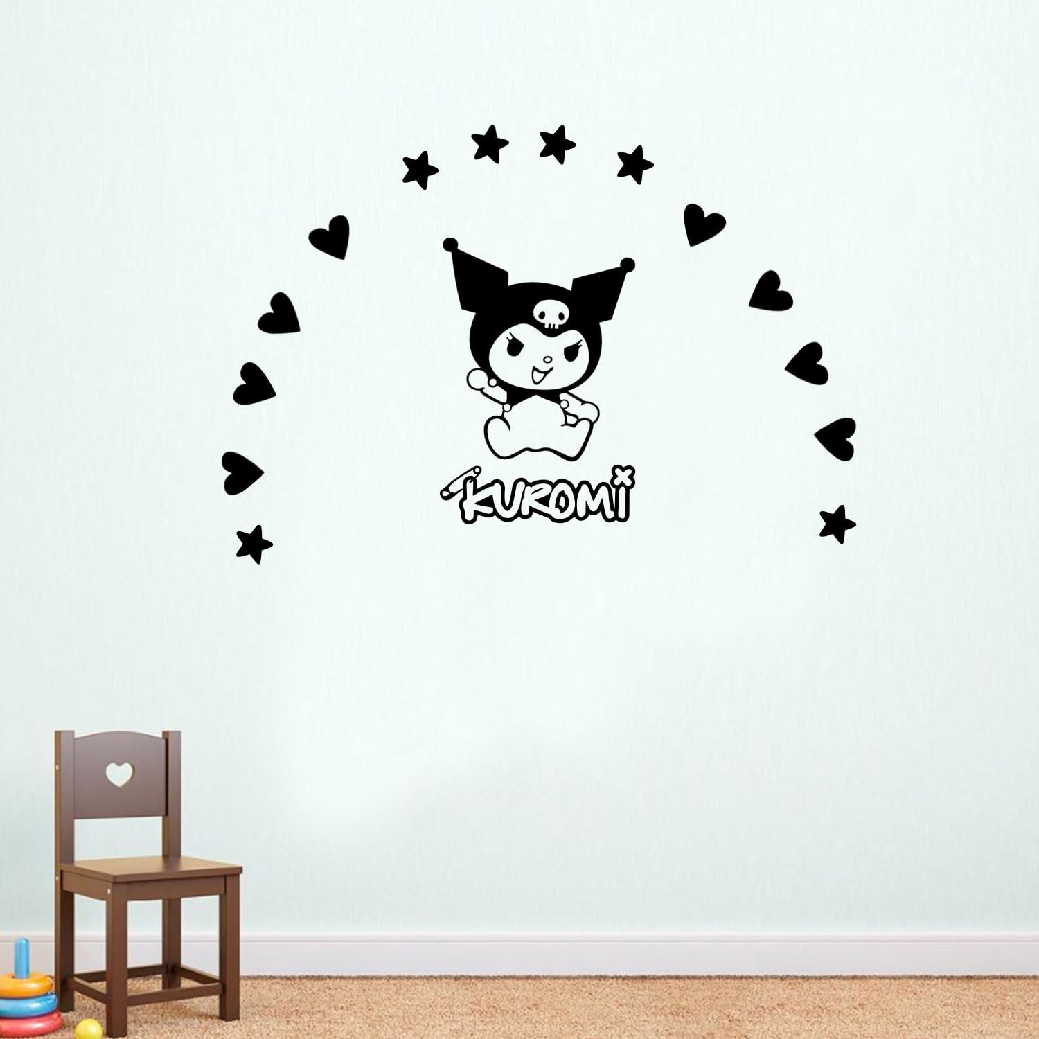 Vinyl Wall Art Decal – Kuromi – 7″ x 9″ Each – Trendy Cool Fun Anime Inspirin…
