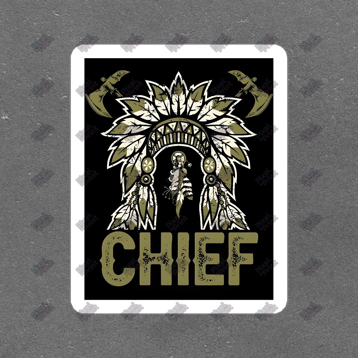 Vintage Chief Native American Tribal Vinyl Sticker Decal Perfect for #762366