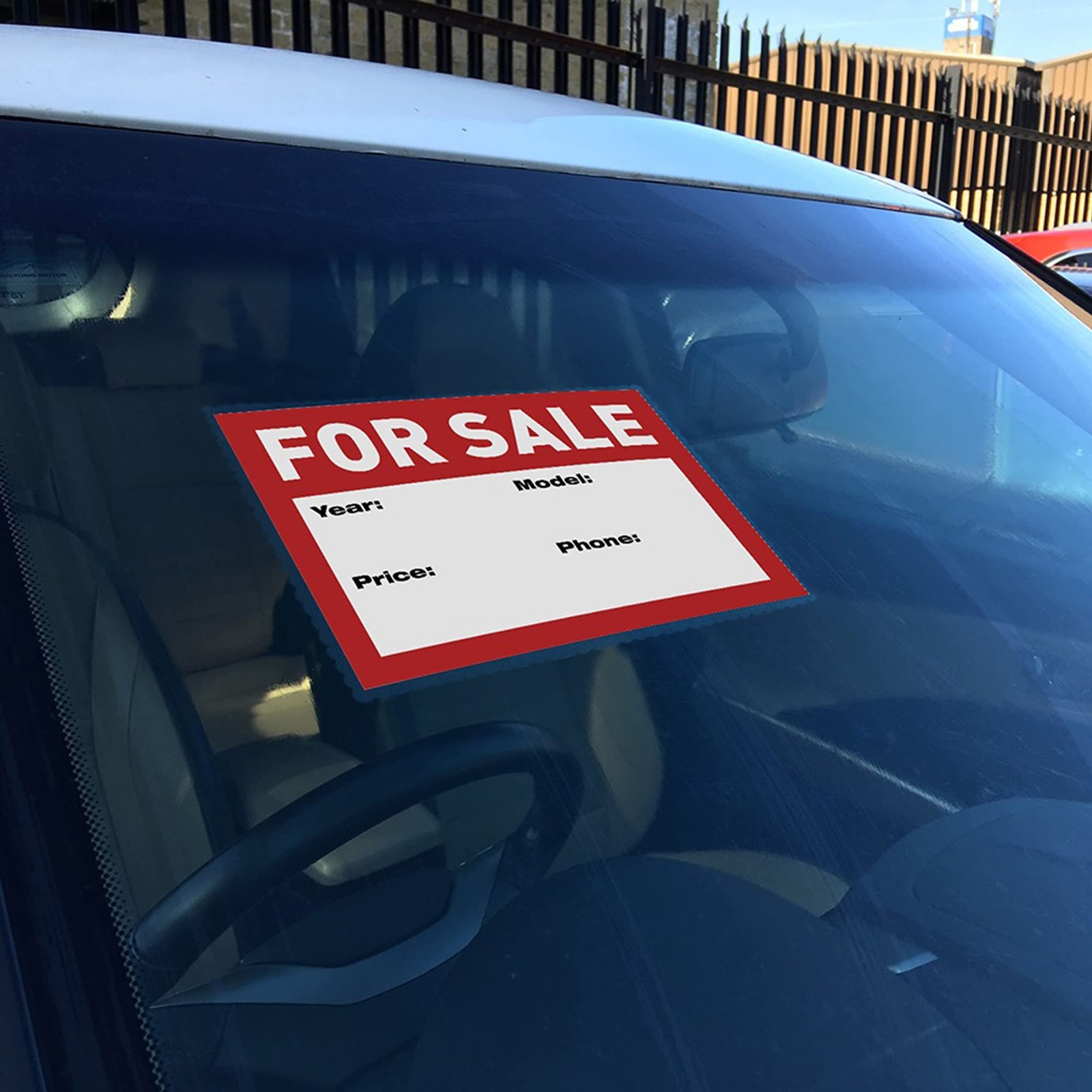 Windshield Sticker Applicator 5Pack 5″x7″ Static Cling Stickers Easy Application