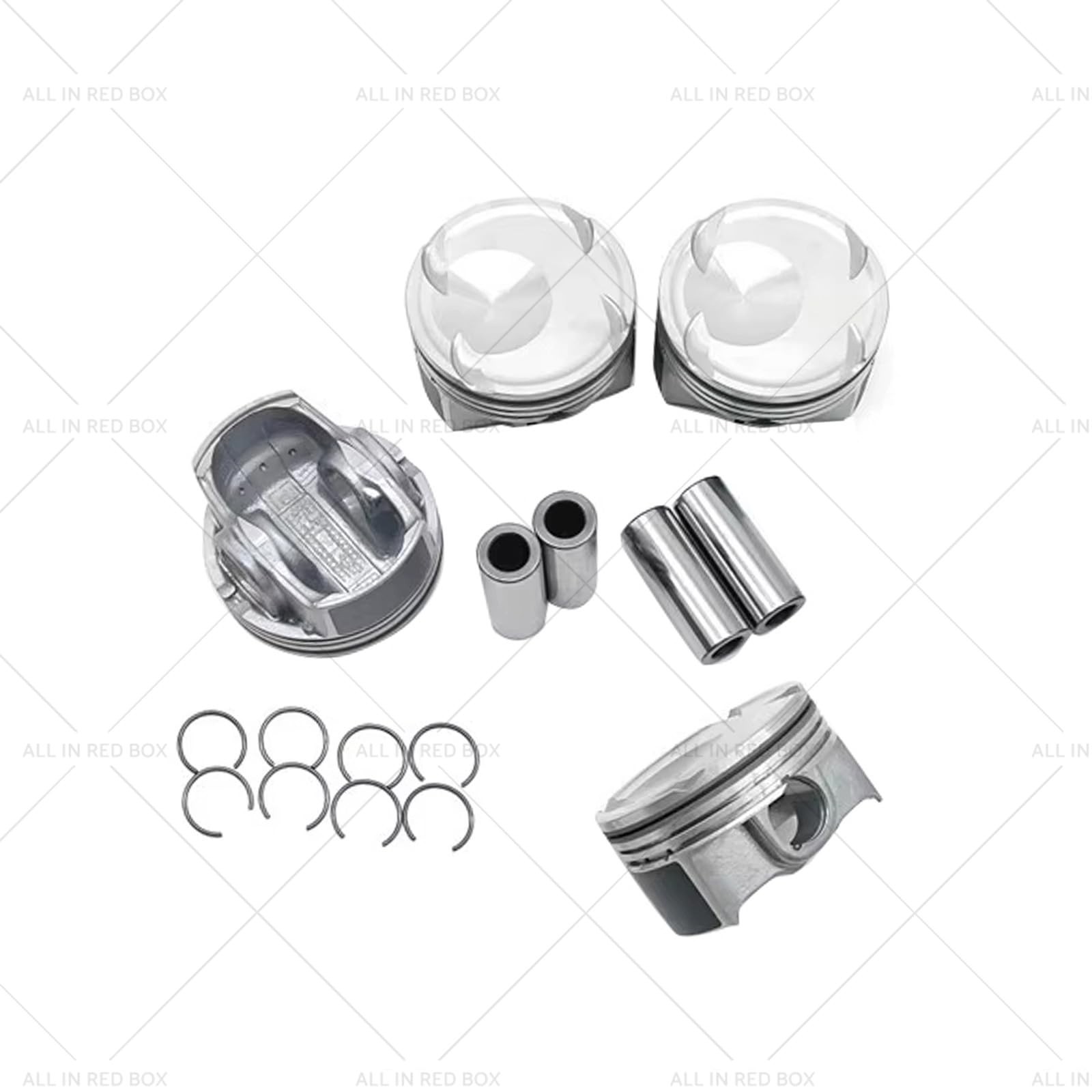 4x Piston & Ring Kit +0.50mm Compatible with Hyundai Kia 1.6L Turbo 2016-2021