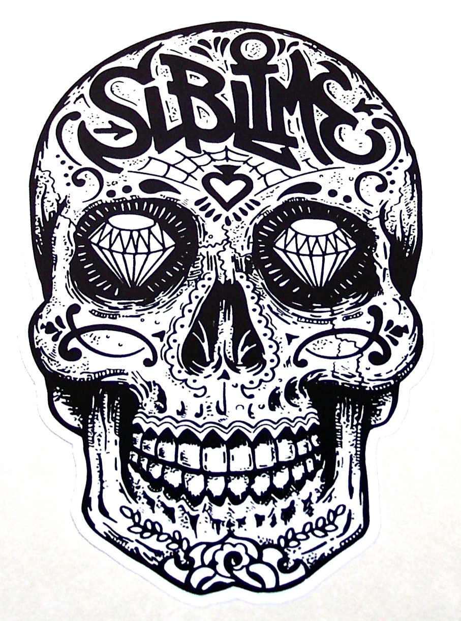 SUBLIME – LARGE Die Cut Sticker Decal Reggae Music Band (Sugar Skull)