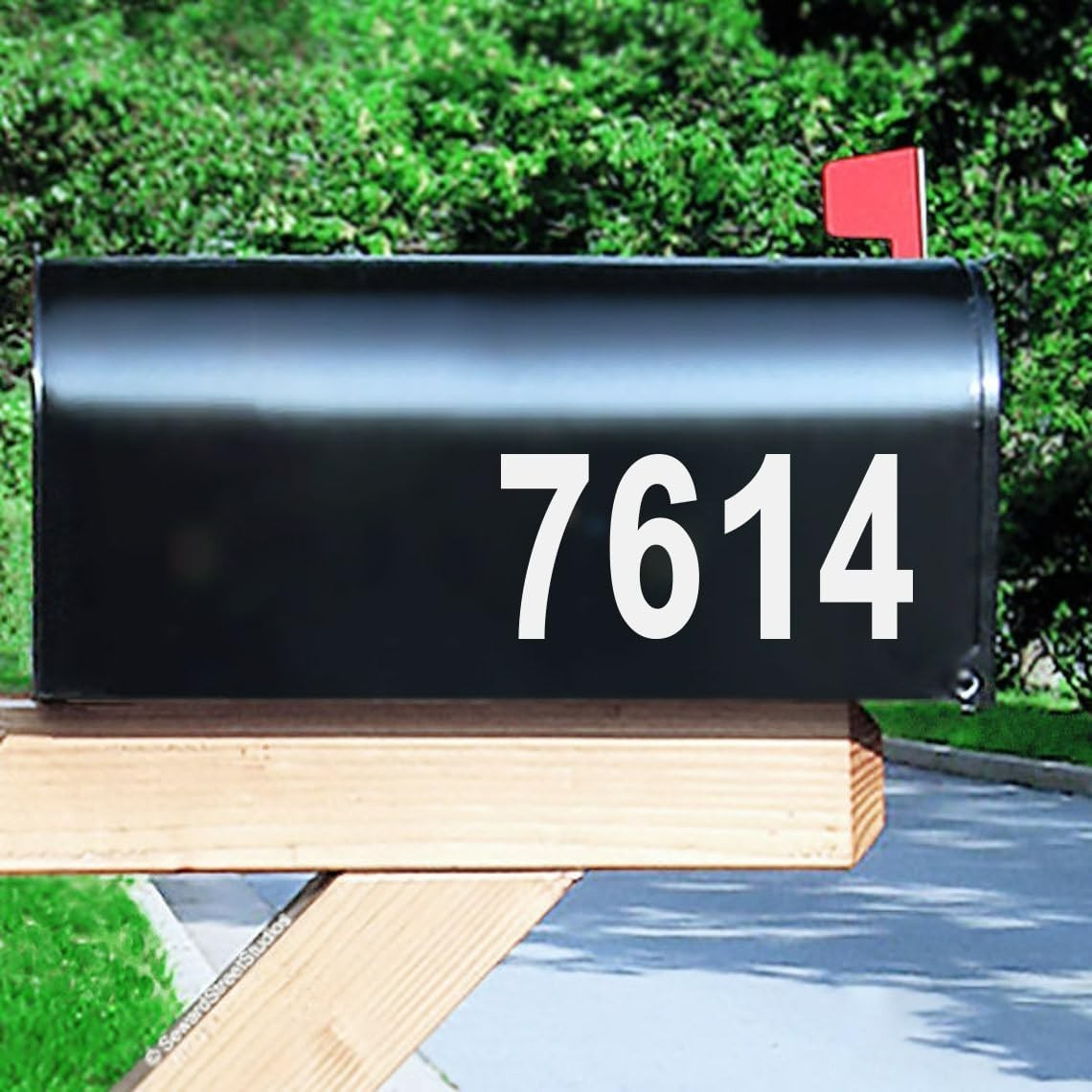 Reflective Mailbox Numbers Sticker Decal Die Cut Classic Style Vinyl Waterpro…