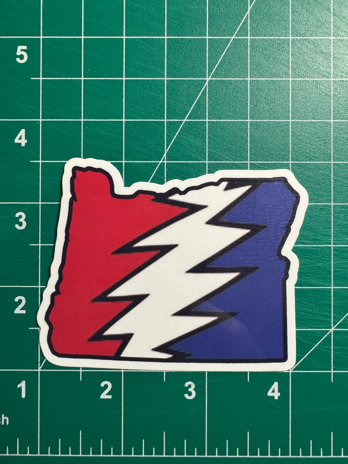 Oregon Stealie – Grateful Dead – Laminated Vinyl Sticker 3″x2.5″