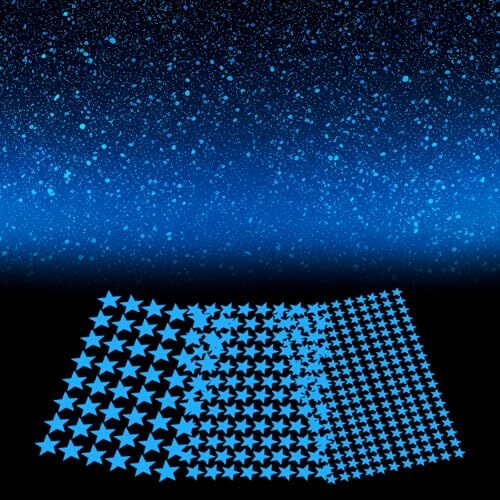 324 Pcs Glow In The Dark Star Sticker for Kids Bedroom Ceiling Wall Party