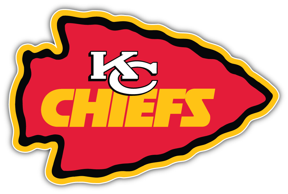Kansas City Chiefs Logo NFL Sport Car Bumper Sticker Decal ”SIZES”