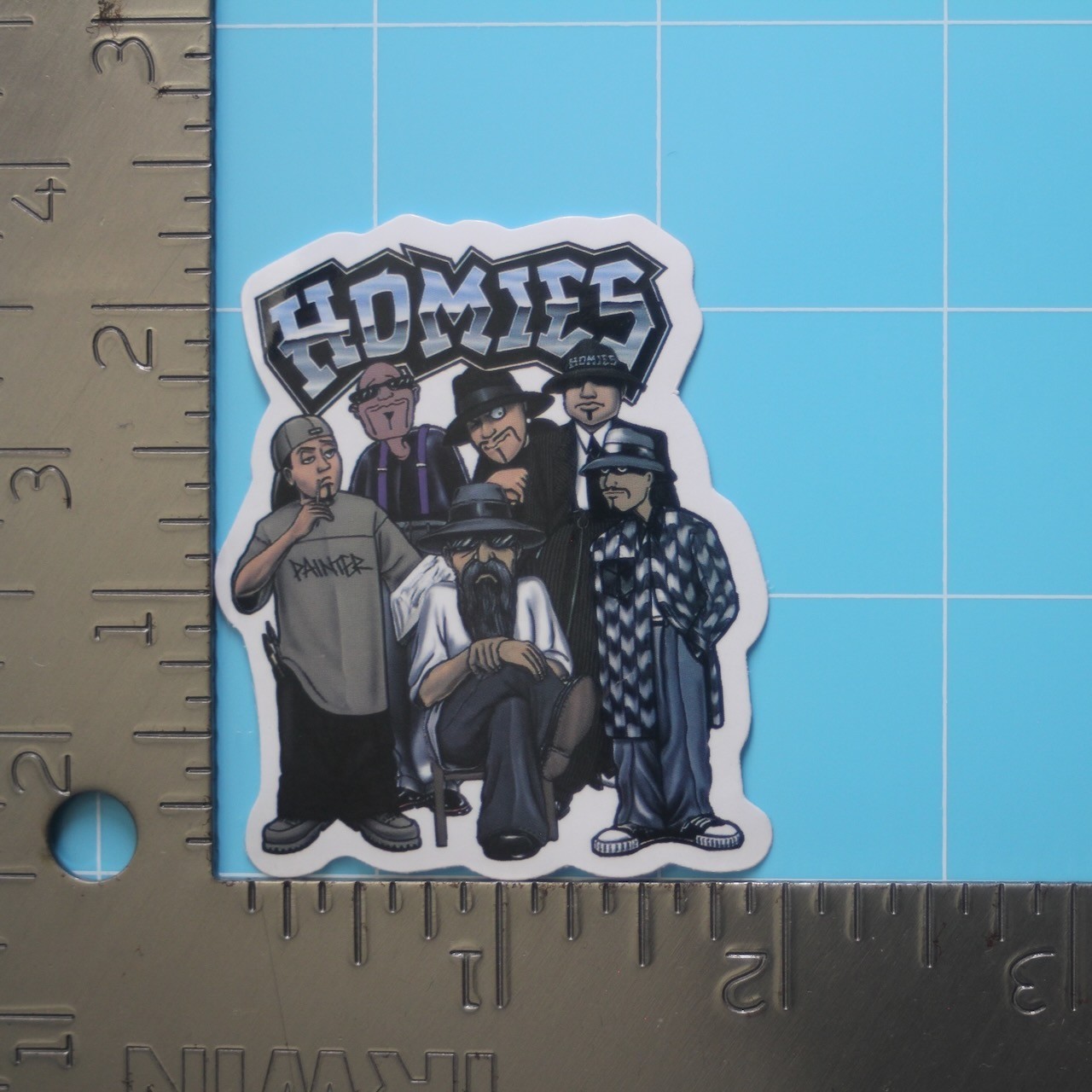 Homies Sticker (WIZARD, SHADOW, PELON) Chicano Gangster Lowrider, Gloss Decal