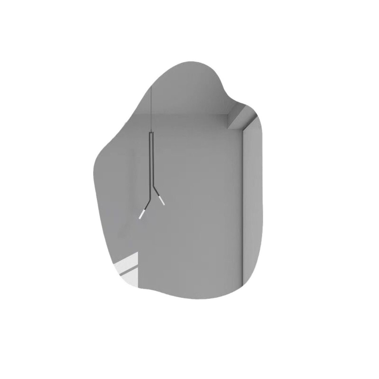 Stylish and Functional Irregular Mirror for Bedrooms Living Rooms and More