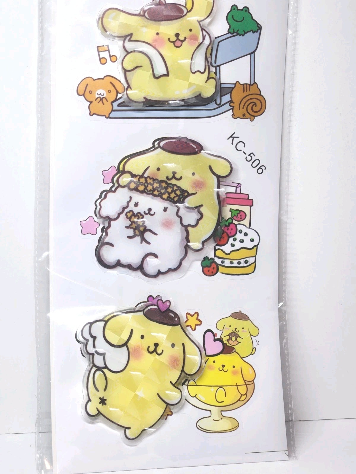 Pompompurin Room Decor 3D Large stickers 4″x3″ see pictures