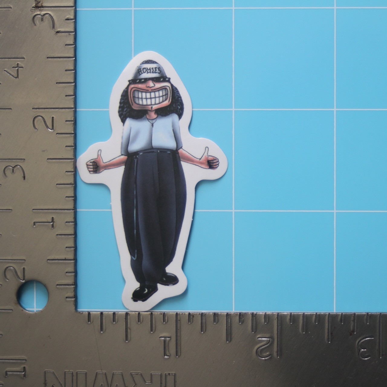 Homies Sticker (SMILEY) Chicano Gangster Lowrider, Gloss PVC Decal