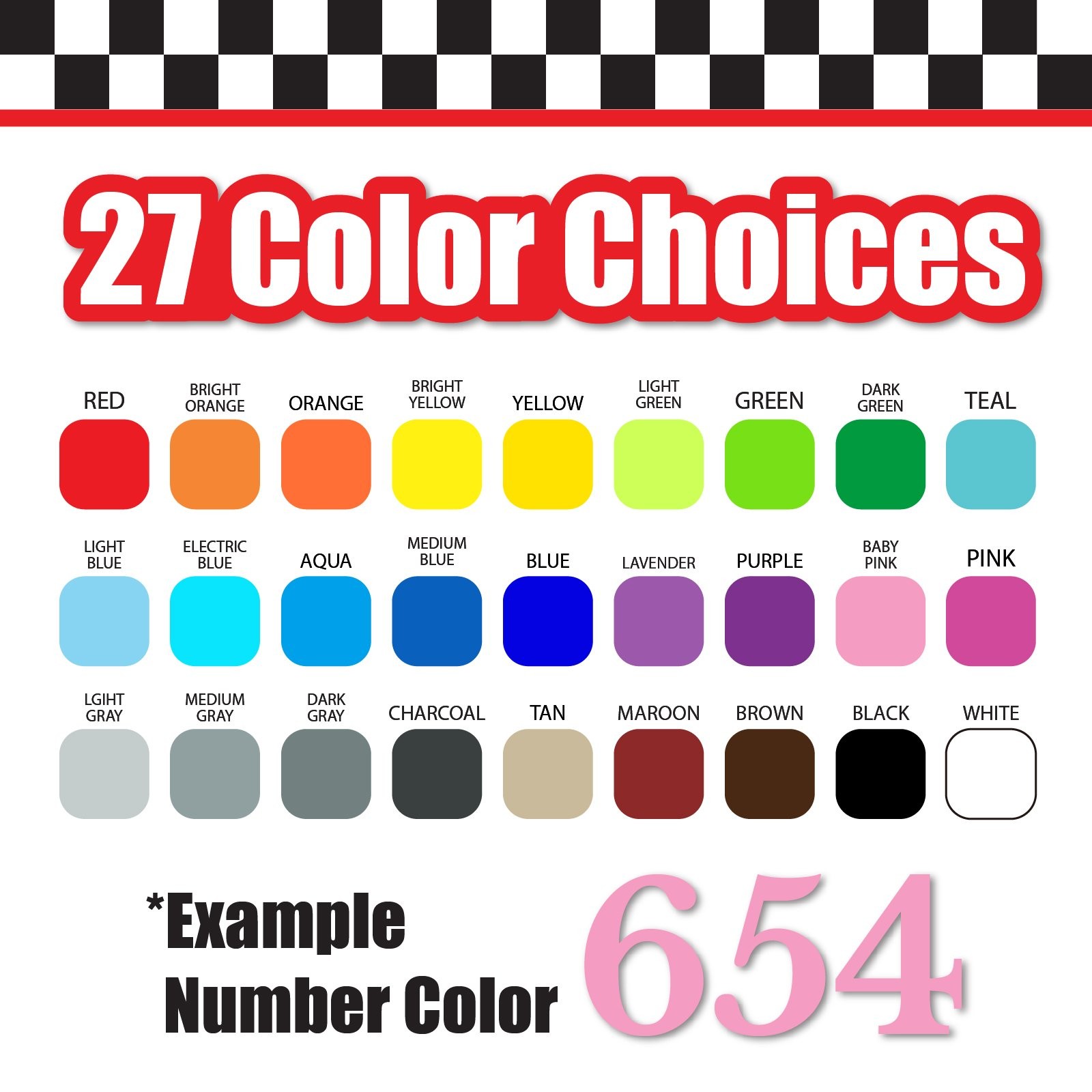3x 3 Digit Custom Single Number Stickers Decal Locker Door Mailbox Libre
