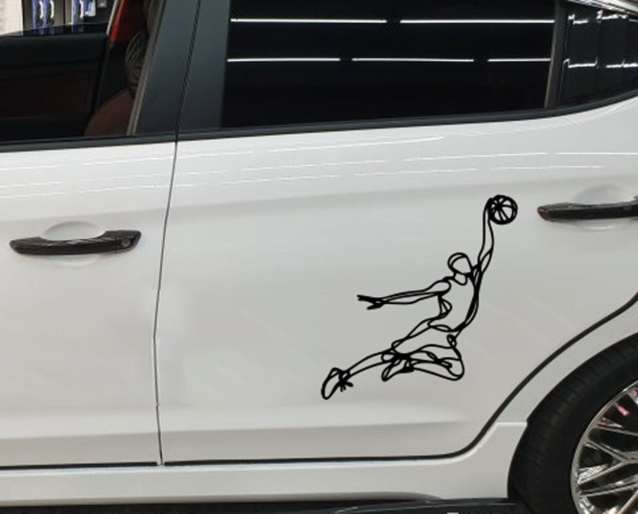 Michael Jordan Flight Jumpman Decal – Basketball Player Silhouette Sticker