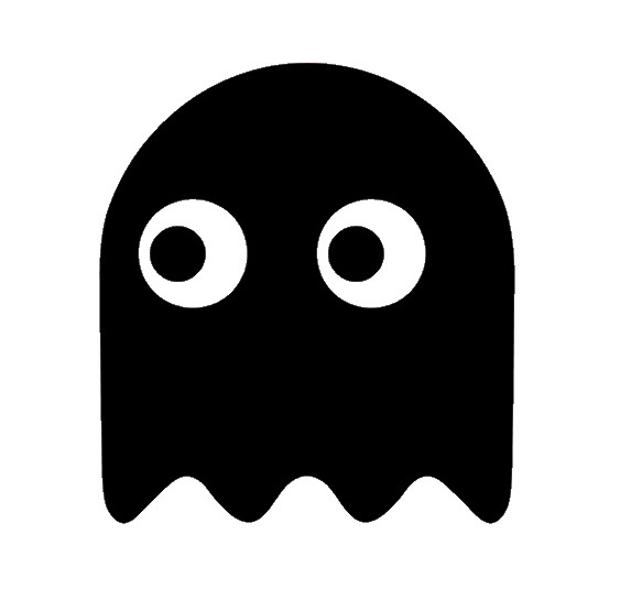PAC MAN GHOST, PAC-MAN, Decal Sticker for Car, Laptop