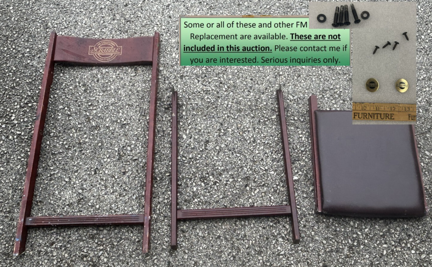 1x Rare Token / Medallion / Coin Replacement Part Franklin Mint Scrabble Chair
