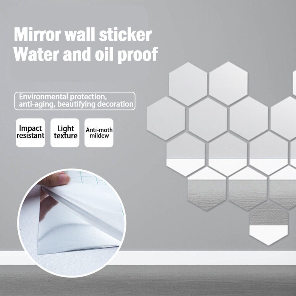 Convenient Wall Sticker Decal 1 Pcs Bathroom Reflective Roll Smooth Soft