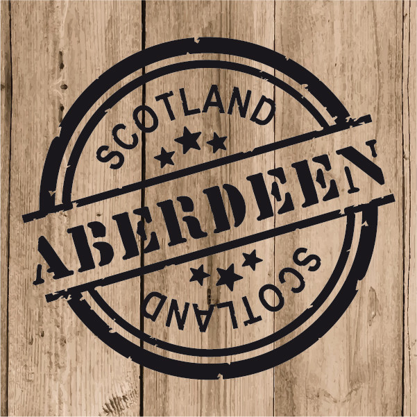 Aberdeen Sticker Vinyl 10 cm / 4″ Decal Stamp Aberdeen Scotland Car Laptop Wall