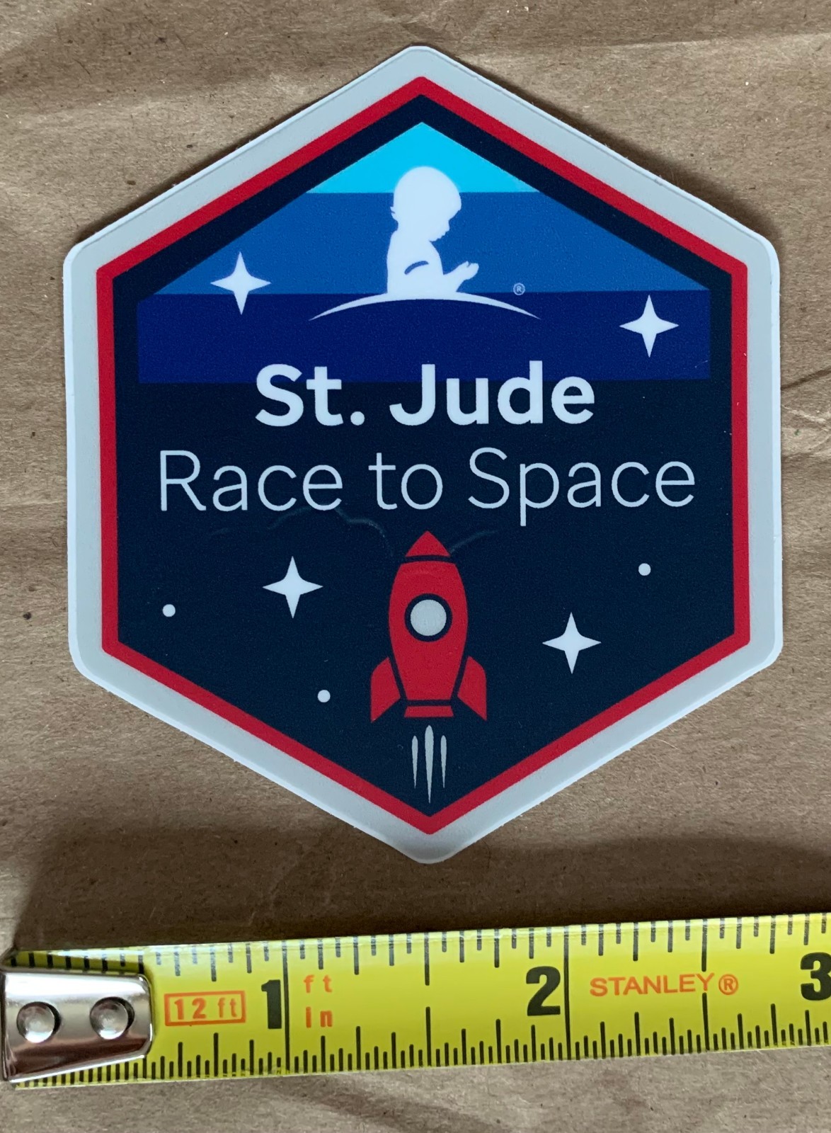 SpaceX Inspiration 4 St. Jude sticker decal, 3″ x 3″, NEW