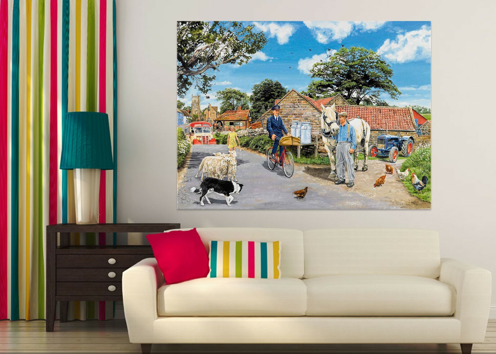 3D Country Horse ZHU148 Wall Stickers Wall Murals Wallpaper Trevor Mitchell Amy