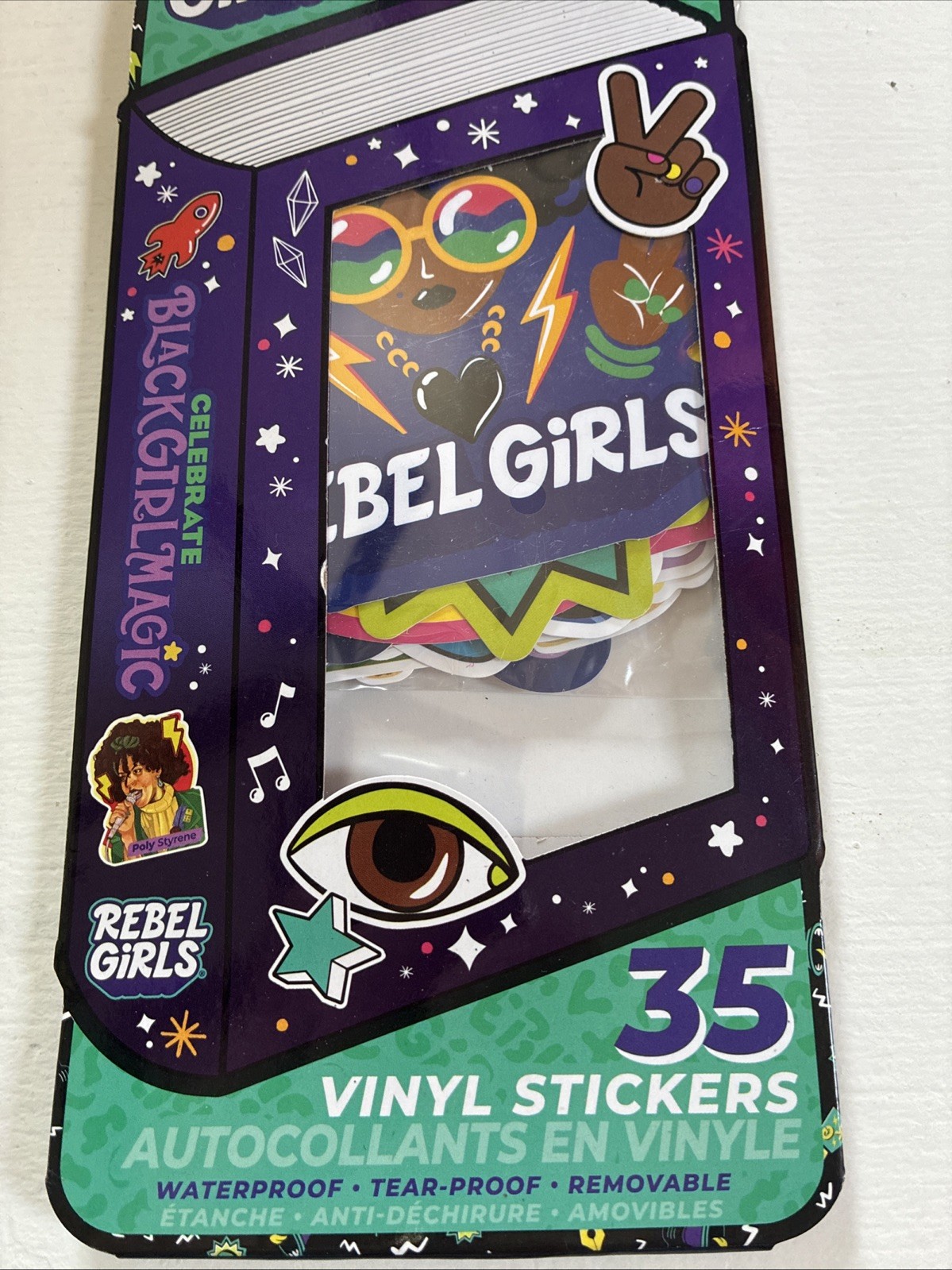 Rebel Girls Celebrate Black Girl Magic 35 Vinyl Stickers ~NEW~