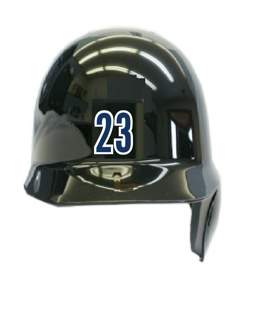 Player’s Number Softball Baseball Helmet Vinyl Decal Sticker 5.0″ tall