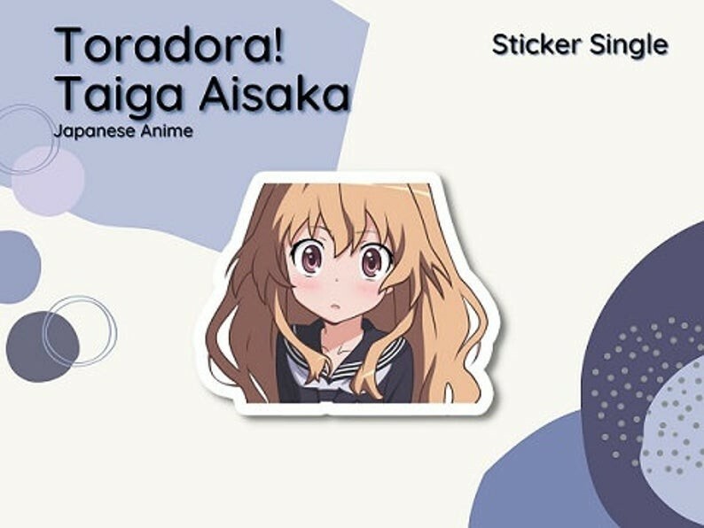 Japanese Anime Toradora! Taiga Aisaka Sticker | Laptop Sticker Glossy Waterproof