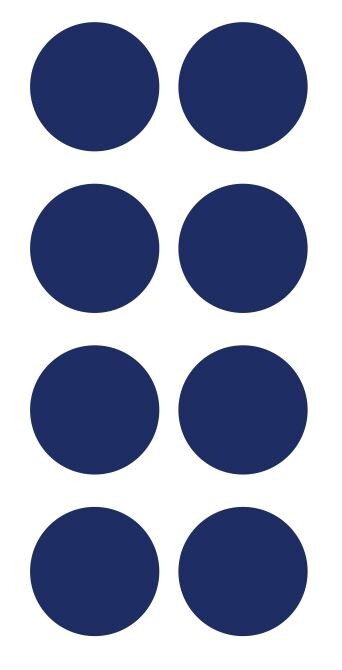 2″ Dark Blue Round Label Dots Stickers Color Coding Inventory 2 Inch Dot