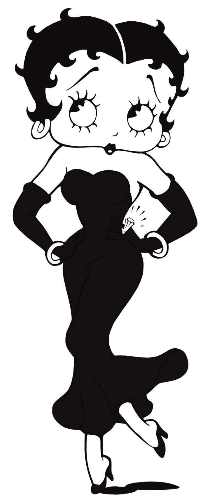 Betty Boop sticker weatherproof bumper vinyl decal