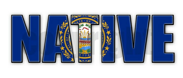 New Hampshire Native Flag Stickers Flag Decals NH State Flag Stickers