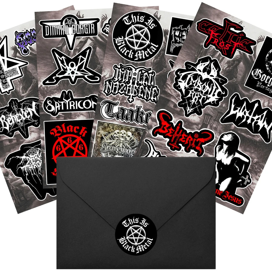 Black Metal Sticker Pack Satyricon Bathory Venom Immortal Summoning Abigor