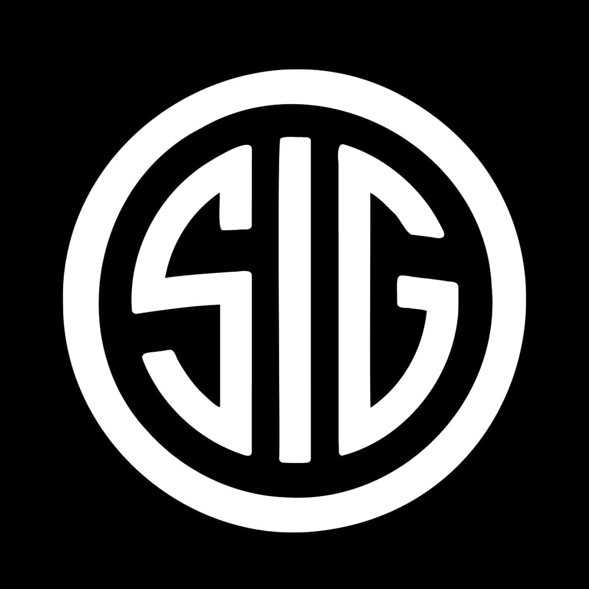 SIG Tactical Gun Pistol Logo Military Veteran Vinyl Decal Car Sticker 5″x5″