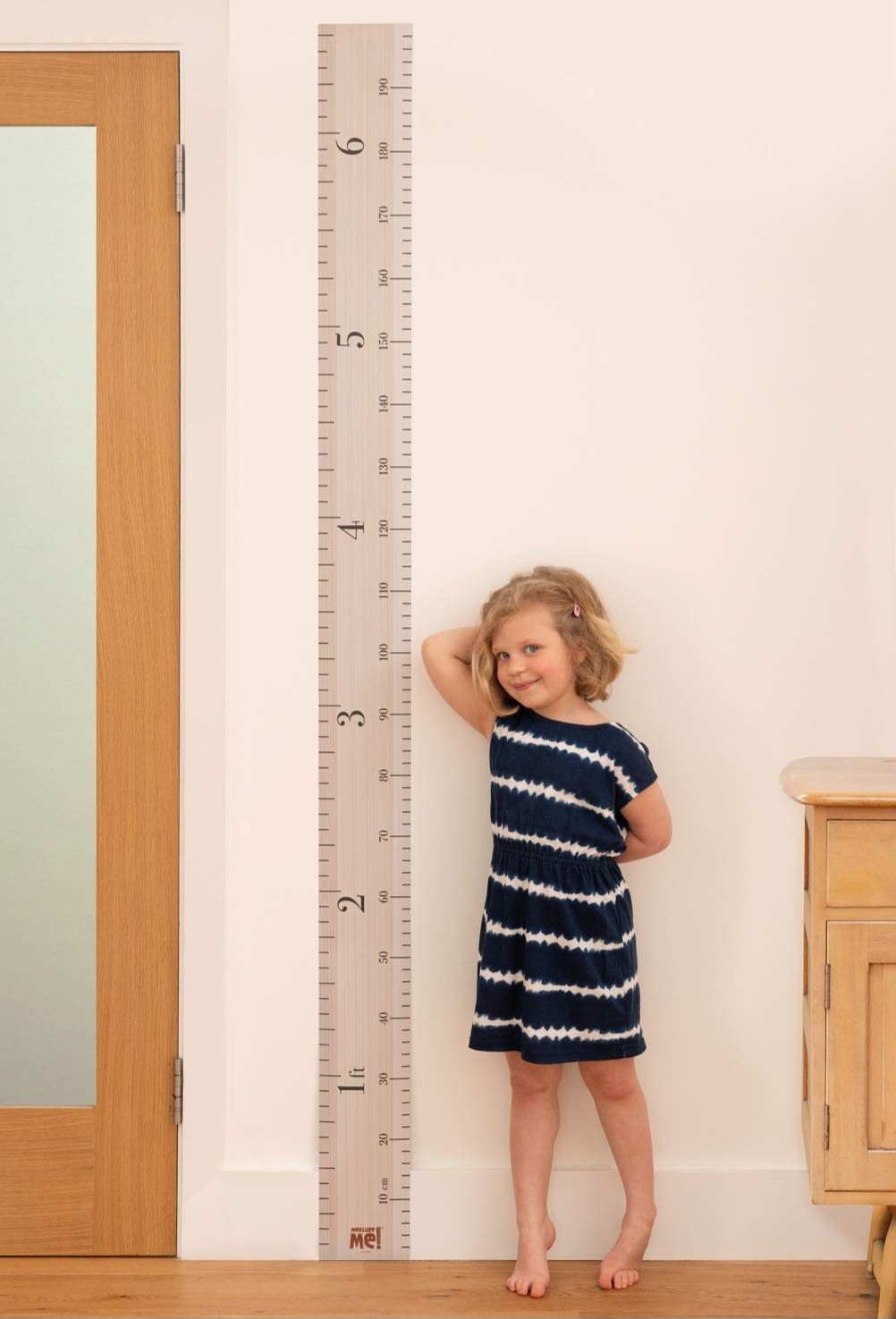 Measure Me! Baby Roll-up Growth Height Chart for Children Kids Room – Retro…