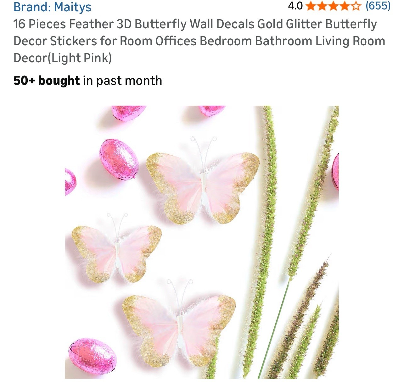Butterfly Wall Decor 24 PCS, 3D Butterflies Stickers For Party Decorations