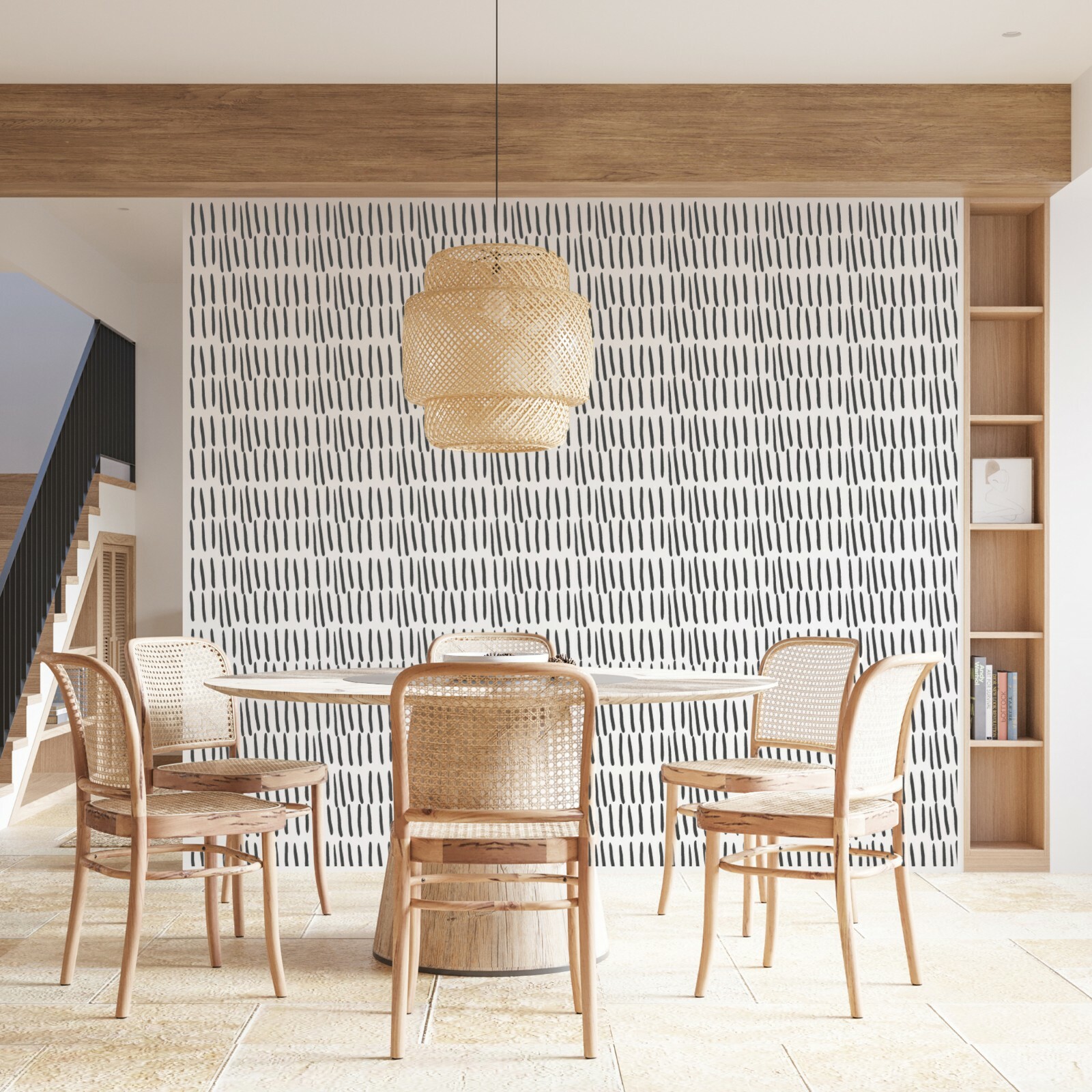 Brush Strokes Pattern Wall Decal