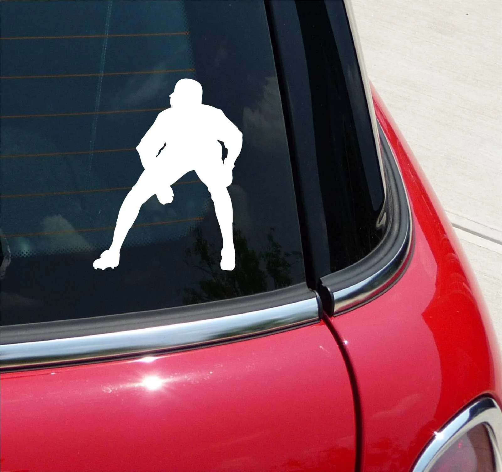 BASEBALL #9 RUNNER STEAL STEALING GRAPHIC DECAL STICKER ART CAR WALL