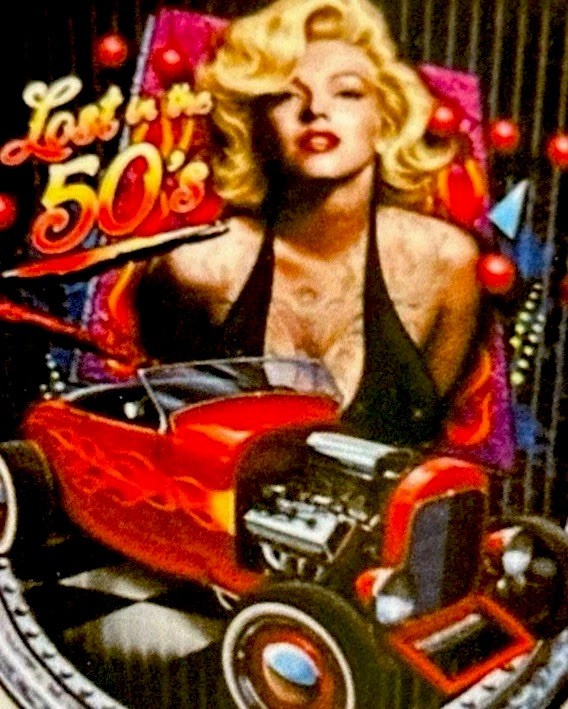 MARILYN MONROE STICKER✨💋🔥❤️‍🔥🔥💋✨GLOSSY✨50’S✨CLASSIC CAR✨SEXY & BEAUTIFUL✨❤️