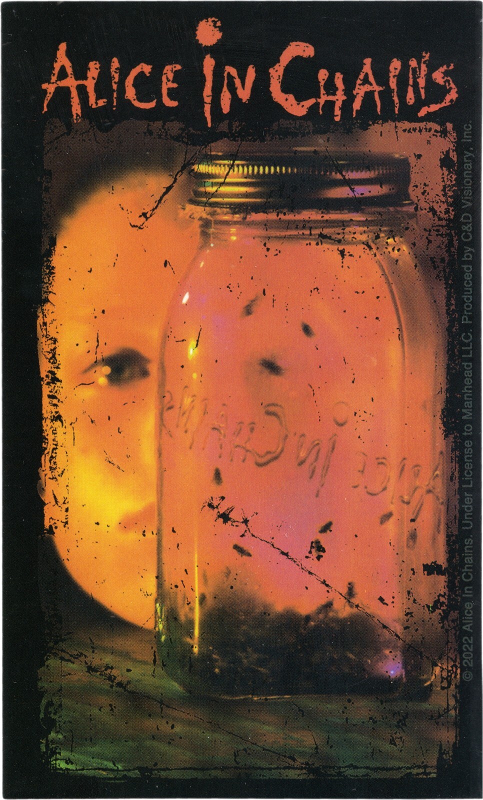 Sticker – Alice In Chains Jar Of Flies Album Cover Art 3″ x 5″ Color #5975