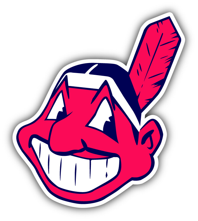 Cleveland Indians MLB Baseball Sport Logo Car Bumper Sticker Decal “SIZES”