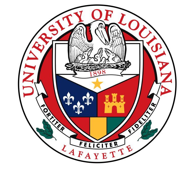 University of Louisiana at Lafayette Sticker Decal R7988