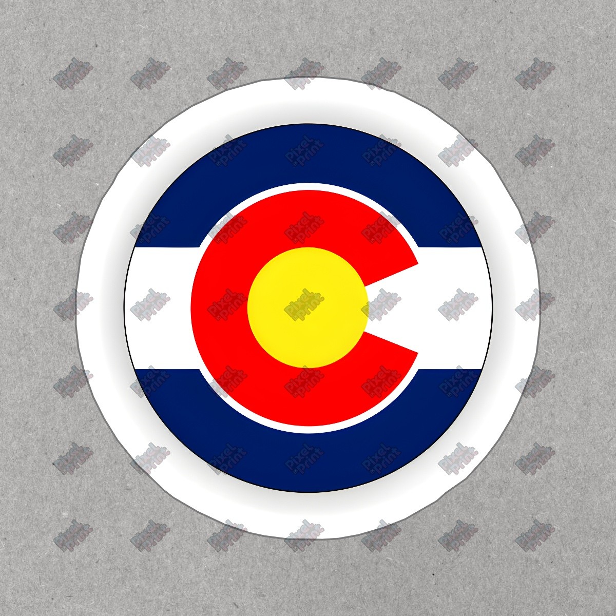 Colorado State Flag Vinyl Sticker Decal Perfect for Laptops, Water #337153