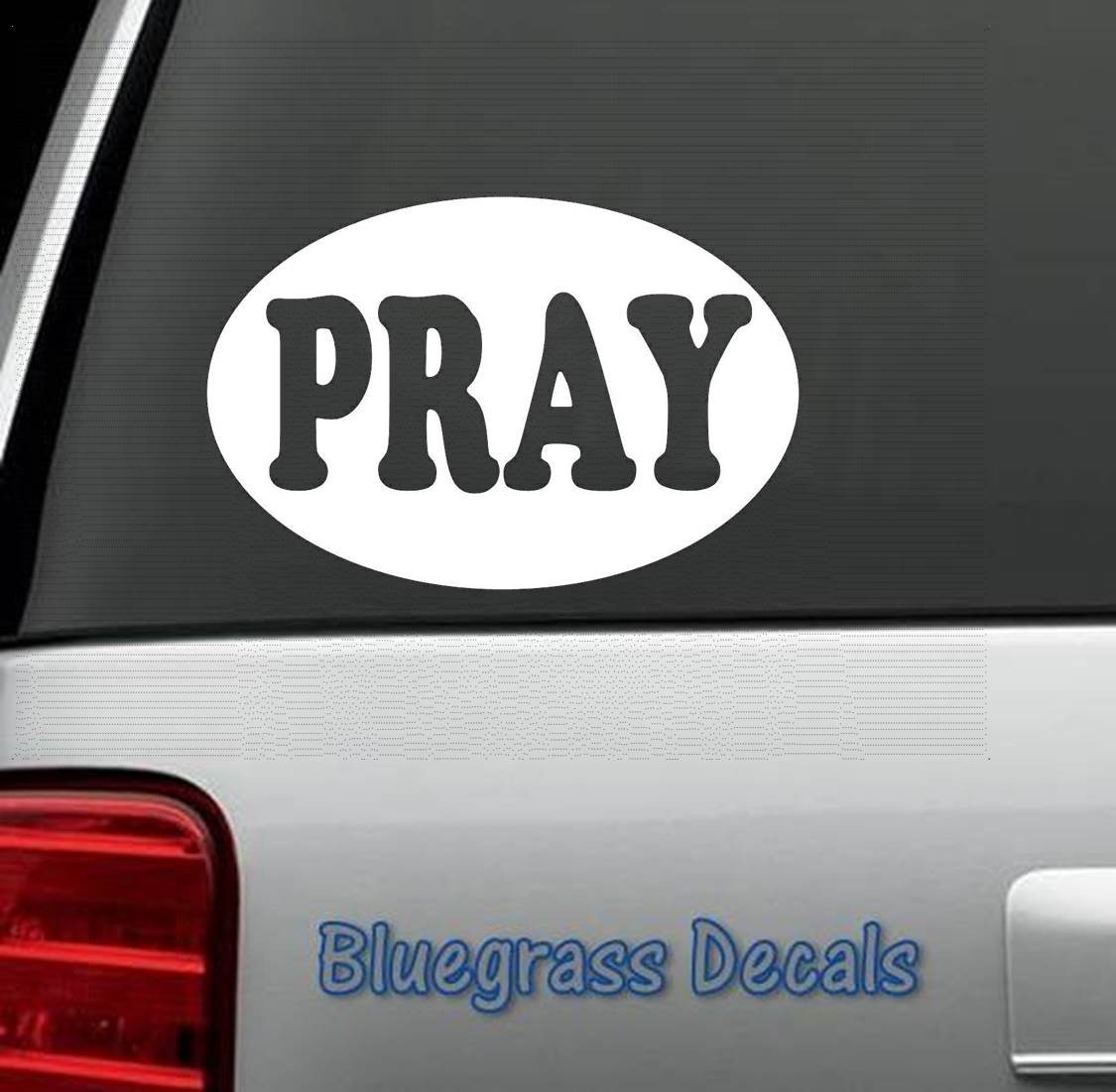 D1040 YOU GET 2 PRAY PRAYER OVAL DECAL STICKER CHRISTIAN CHURCH RELIGION BIBLE