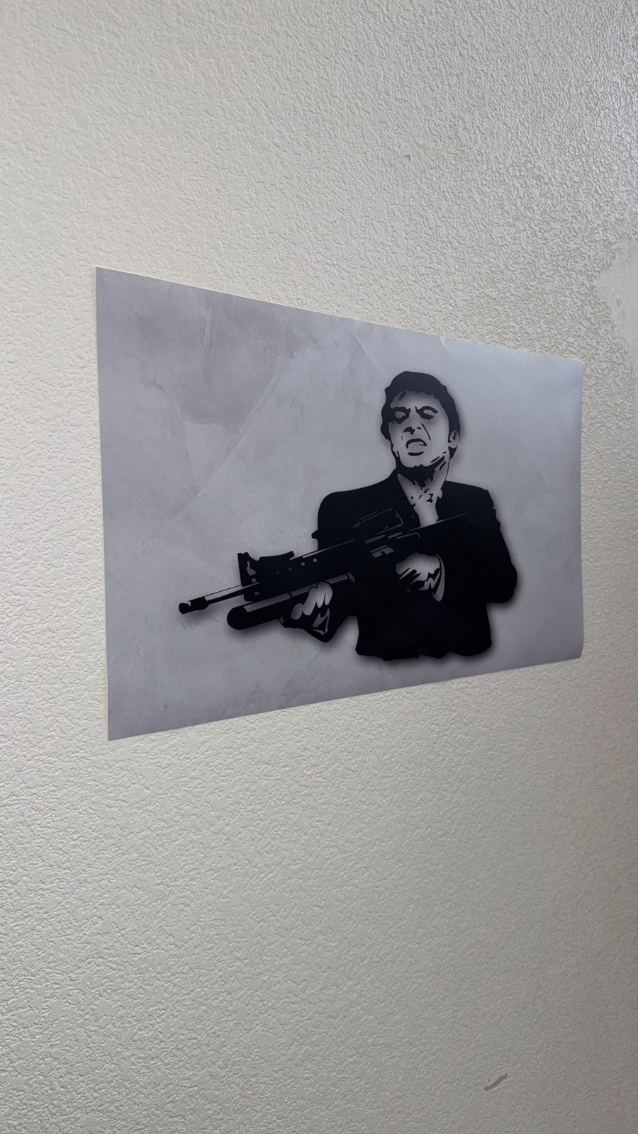 25″ Tony Montana Scarface Wall Sticker Decal – Iconic Movie Art – Easy Peel & S