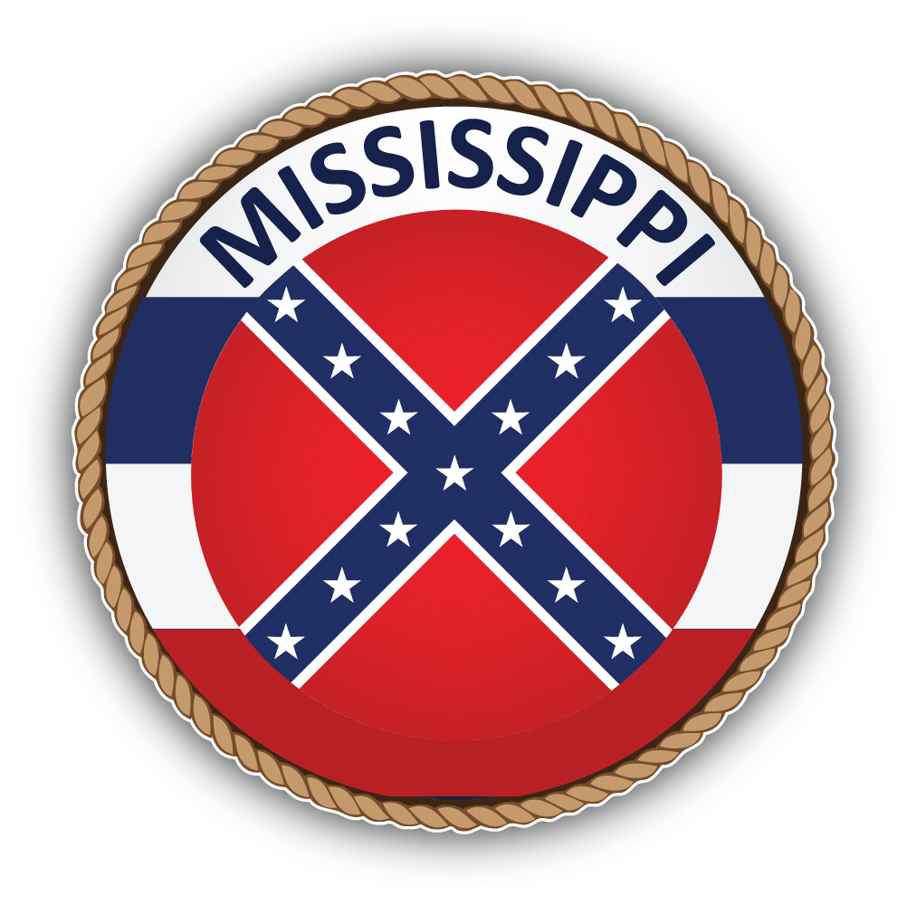 Mississippi USA State Seal America Vinyl Sticker Car Bumper Decal