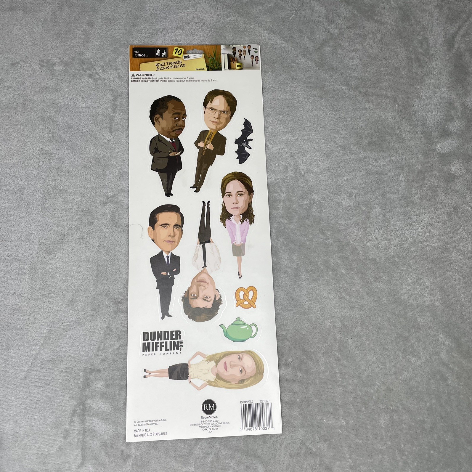 THE OFFICE 10 Wall Decals Removable & Repositional 5” Fat Head Stickers NEW