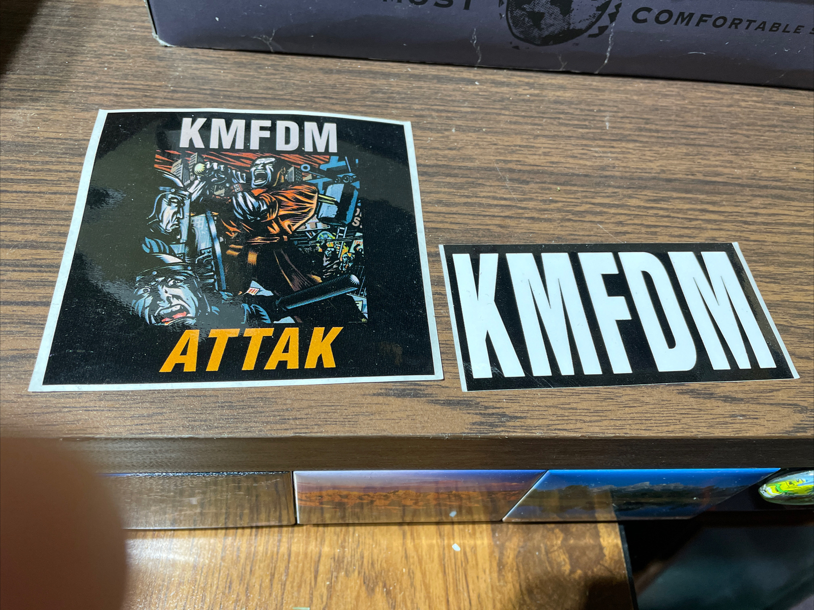 KMFDM Sticker Vintage 2002 ATTAK techno rock rare decal promotional Stickers