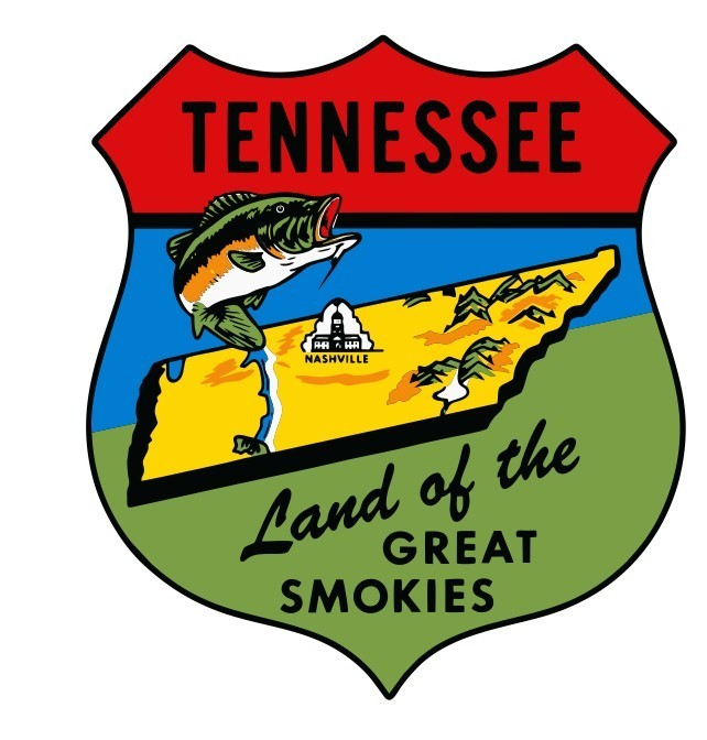 Tennessee Vintage Style Sticker Decal R8625