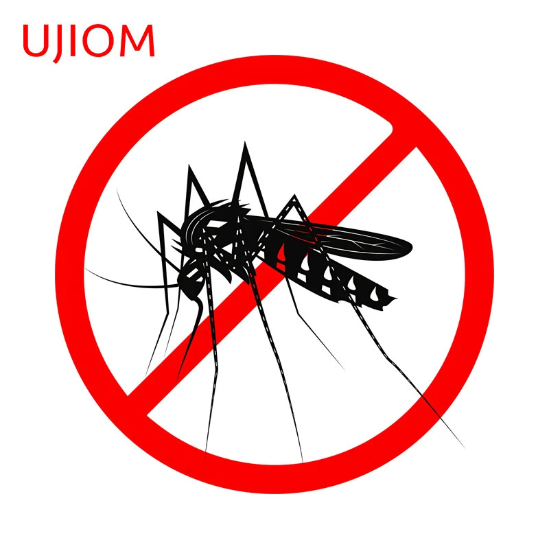 UJIOM Mosquito Ban Wall Stickers Sign Toilet Stickers Wardrobe Decal Mural