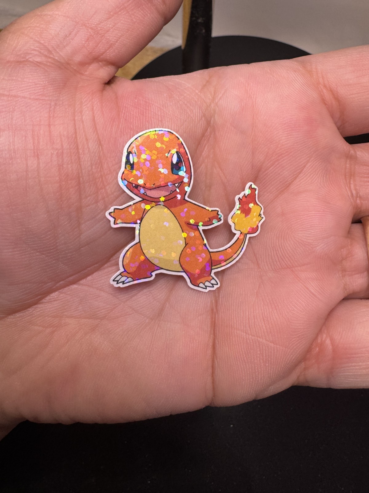 Charmander Sticker Holofoil Small Dots | WaterProof | Laminated