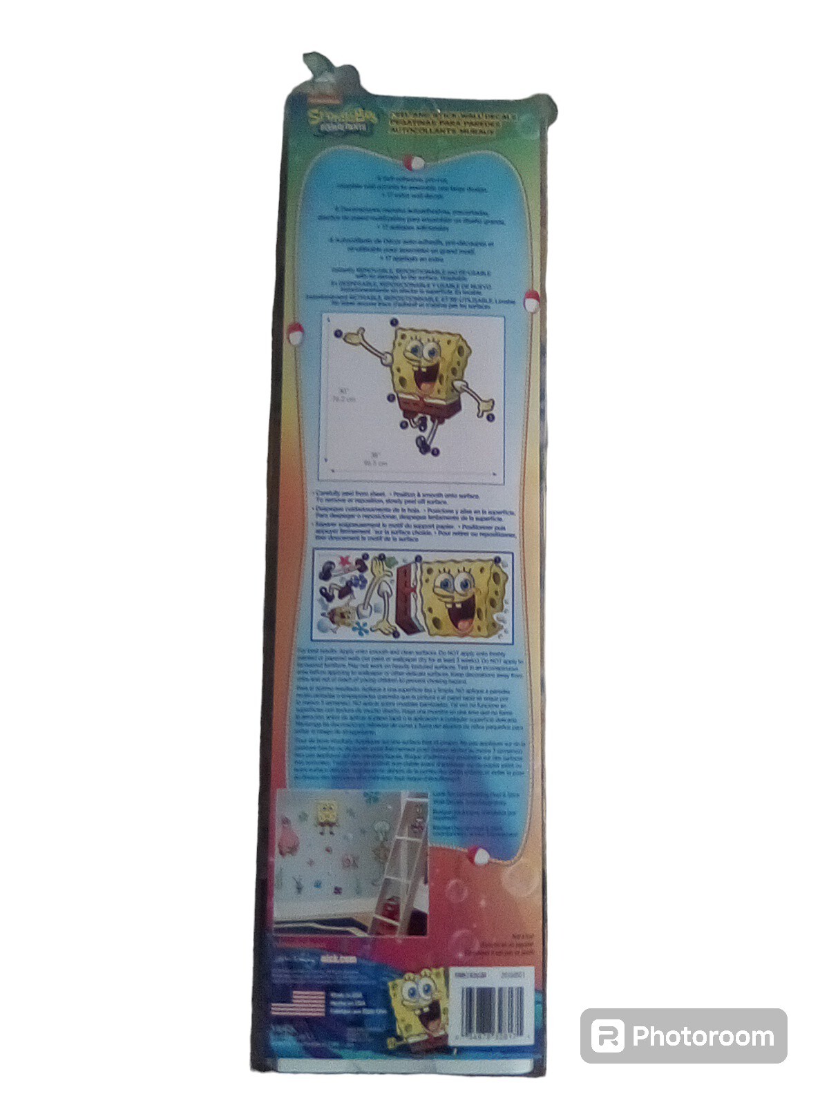 SpongeBob SquarePants Wall Decal 38″W/ 30″H