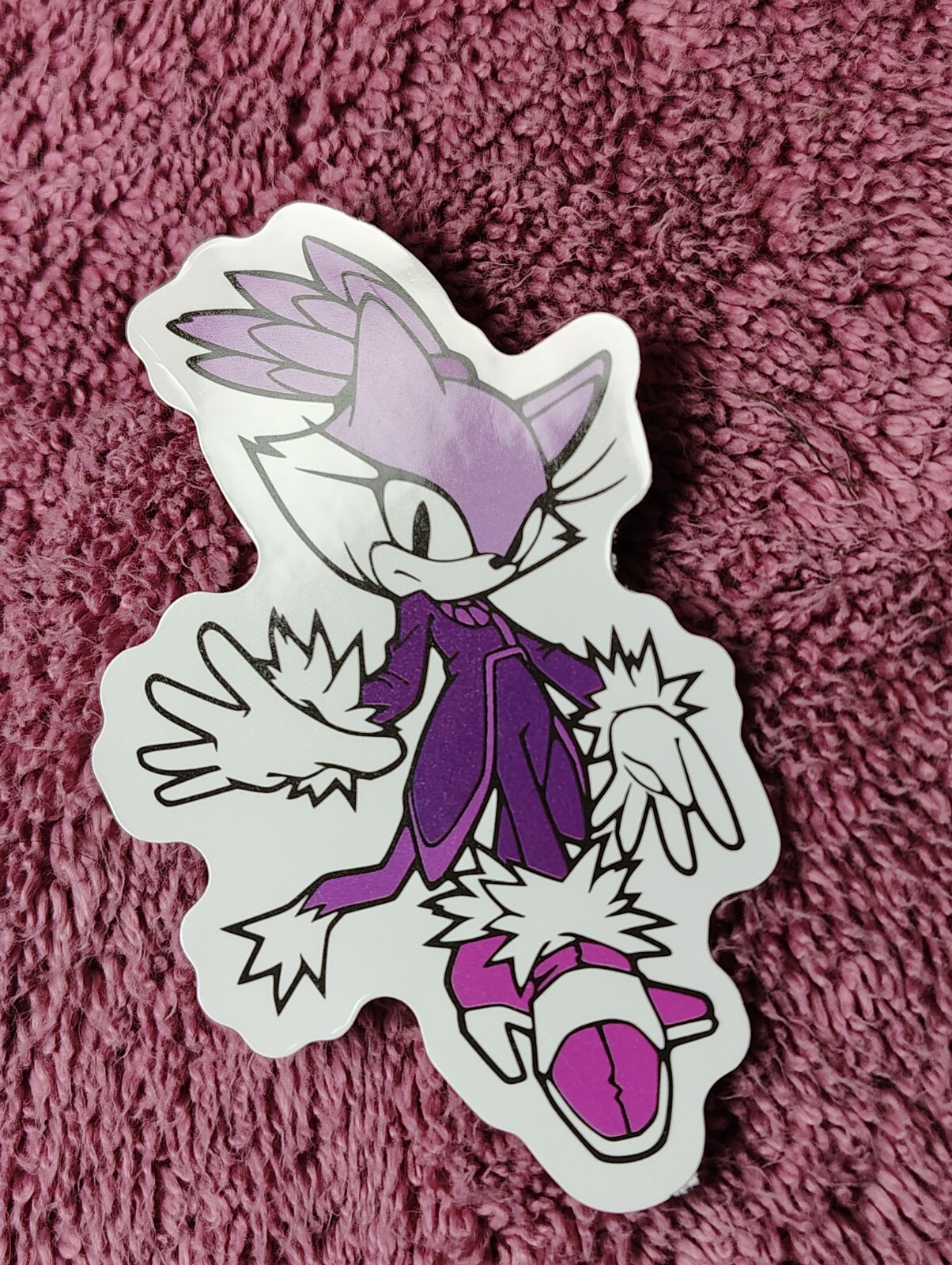 Sonic The Hedgehog Blaze Cat Purple Decal Sticker, 3.25″